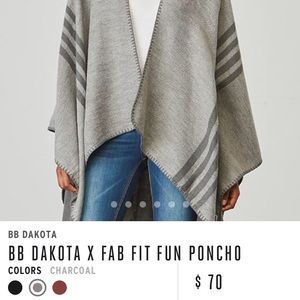 NWOT BB Dakota Poncho!